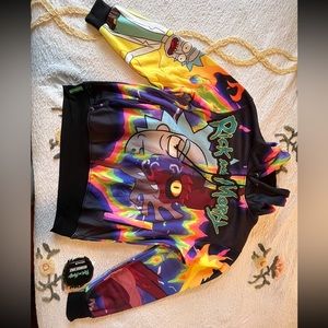 Rick and Morty Members Only Hoodie Sz M